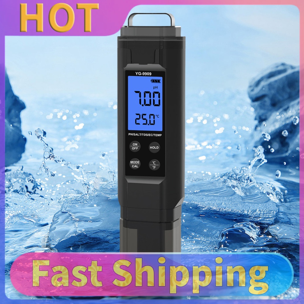 Ph Meter Digital Water Tester - 5'i 1 Arada Dijital Su Kalitesi