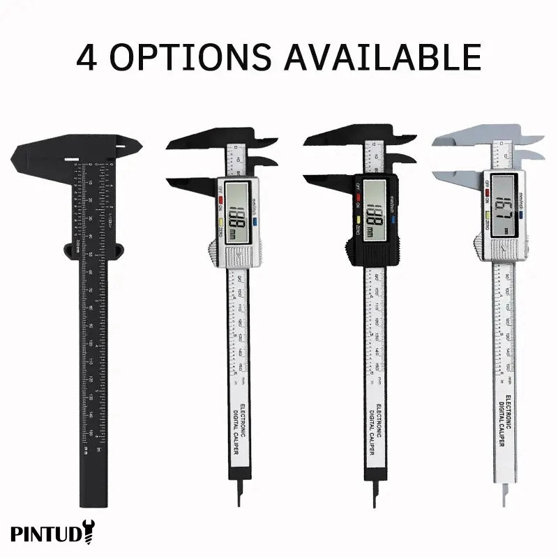 Digital Caliper 150Mm Stainless Steel - 1 adet plastik sürmeli kumpas dijital