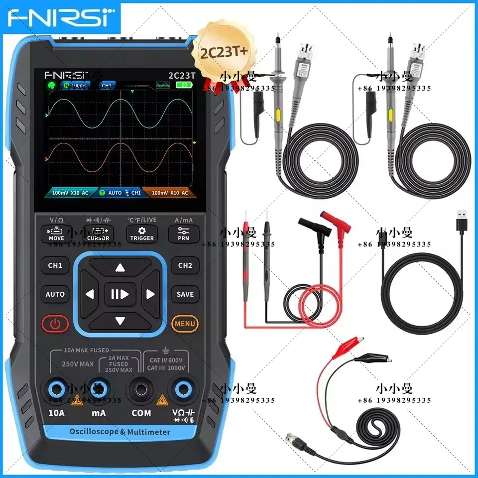 Fnirsi Digital Oscilloscope Handheld - FNIRSI 2C23T10MHz, 2C53T 50MHz El Tipi