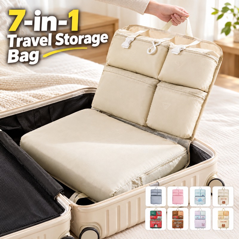 Packaging - 7'si 1 Arada Seyahat Organizeri, Taşınabilir,