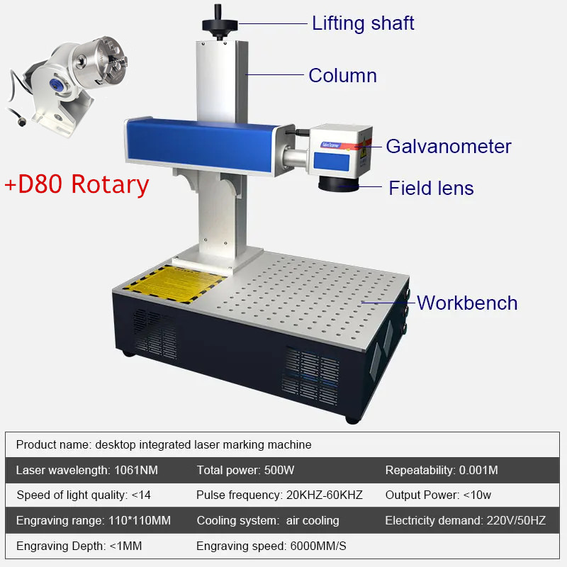 Masaüstü 100W 50W 30W 20W Rayc - Fiber Laser Marking Machine 30W incelemesi ve fiyatı